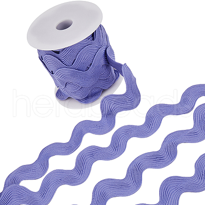 Gorgecraft 10 Yards Polyester Wavy Fringe Trim Ribbon OCOR-GF0003-27A-1