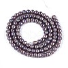 Electroplate Opaque Glass Beads Strands GLAA-T032-P4mm-AB15-2