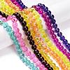 Drawbench Transparent Glass Beads Strands GLAD-Q012-8mm-M-4