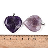 Natural Amethyst Pendants G-S364-006C-3