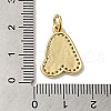 Brass Micro Pave Cubic Zirconia Pendants KK-K354-02G-A-3