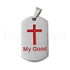 304 Stainless Steel Enamel Pendants STAS-G346-38P-1