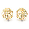 Alloy Stud Earring Findings PALLOY-R134-08-RS-1