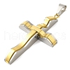 Ion Plating(IP) 304 Stainless Steel Big Pendants STAS-D110-25GP-2