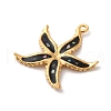 304 Stainless Steel Pave Natural Shell Pendants STAS-D362-05G-2