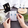 DELORIGIN 6Pcs 3 Colors PP Slant Back Necklace Display Holder NDIS-DR0001-01-4
