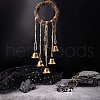 Gorgecraft 2Pcs 2 Style Rattan & Iron Witch Bells for Door Knob AJEW-GF0005-89-6