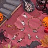 20Pcs 4 Style Halloween Alloy Enamel Pendants JX180A-4