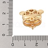 Brass Micro Pave Clear Cubic Zirconia Peg Bails KK-B111-01G-3