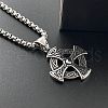 Stainless Steel Viking Cross Pendant Necklaces for Men MS4247-2