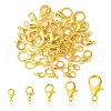 50Pcs 5 Styles Zinc Alloy Lobster Claw Clasps FIND-YW0003-96G-1