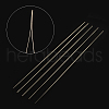 Stainless Steel Collapsible Big Eye Beading Needles ES001Y-S-57mm-2