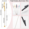 SUNNYCLUE 5Pcs 5 Colors Iron Bracelet Tool Jewelry Helper Alligator Clip AJEW-SC0003-24-2