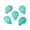 Baking Paint Imitation Jade Glass Pendants EGLA-M027-01A-01-2