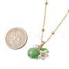 Resin Fruit Pendant Necklaces NJEW-JN05204-05-3