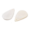 Natural Cotton Shell Pendants SHEL-D082-01C-2