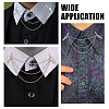 Alloy Charm Hanging Chains Collar Pins Tie Clips AJEW-GO00025-7