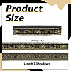 Polyester Jacquard Flowr Ribbon OCOR-WH0082-251-2