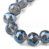 Transparent Electroplate Glass Beads Strands EGLA-N002-34F-F04-3