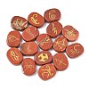 16Pcs 16 Styles Natural Red Jasper Display Decorations G-F786-02A-03-1