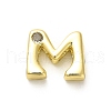 Rack Plating Brass Cubic Zirconia Beads KK-L210-008G-M-1