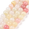 Natural Colorful Green Jade Beads Strands X-G-G757-01-12mm-4