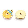 304 Stainless Steel Enamel Charms STAS-T065-61G-2-2