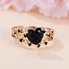 Heart Alloy Finger Rings for Women FS-WG1A204-02-3