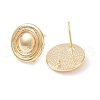 Brass Stud Earring Finding KK-C031-24G-2