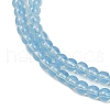 Baking Painted Glass Beads Strands DGLA-Q023-8mm-DB46-3