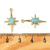 Brass Micro Pave Cubic Zirconia Pendants KK-M277-08G-06-3