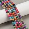 Dyed Natural Regalite/Imperial Jasper/Sea Sediment Jasper Beads Strands G-B124-C04-03-5