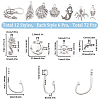 SUNNYCLUE 72Pcs 12 Styles Tibetan Style Alloy Charms FIND-SC0007-72-2