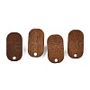 Walnut Wood Stud Earring Findings MAK-N032-047-2