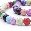 Natural Fire Crackle Agate Beads Strands G-S249-02-8mm-3