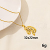 304 Stainless Steel Horse Pendant Necklace BX4246-4-1