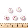 Handmade Printed Porcelain Beads PORC-Q201-10mm-3-4