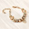 Alloy European Beads Charm Bracelets BJEW-F495-09G-4