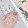 Beebeecraft 100Pcs 10 Styles  Electroplate Glass Charms EGLA-BBC0001-04-3