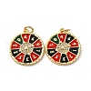 Brass Enamel Pendants KK-Q098-05G-1