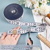 24M Embroidery Polyester Ribbons OCOR-WH0092-36-3