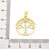 Brass Micro Pave Cubic Zirconia Pendants KK-D325-52G-3