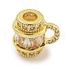 Rack Plating Brass Cubic Zirconia Beads KK-L215-317G-01-1