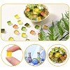 8 Colors 20Pcs Transparent Glass Cabochon GLAA-YW0003-66A-4