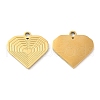 Ion Plating(IP) 316L Surgical Stainless Steel Pendants STAS-D078-27G-1