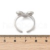 Brass Adjustable Open Cuff Rings RJEW-R032-04P-5