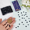 SUNNYCLUE 300Pcs 2-Hole Opaque Glass Seed Beads SEED-SC0001-19-3