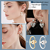 ARRICRAFT 8Pcs 2 Colors Brass Ear Nuts FIND-AR0005-16A-5
