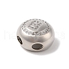 Rack Plating Brass & Cubic Zirconia Pendants KK-Z047-07P-B-RS-2