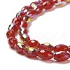 Baking Painted Glass Beads Strands DGLA-D001-02E-3